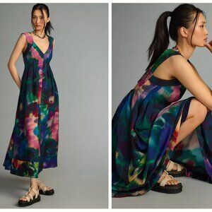 Anthropologie - Watercolor Maxi-Dress - XS